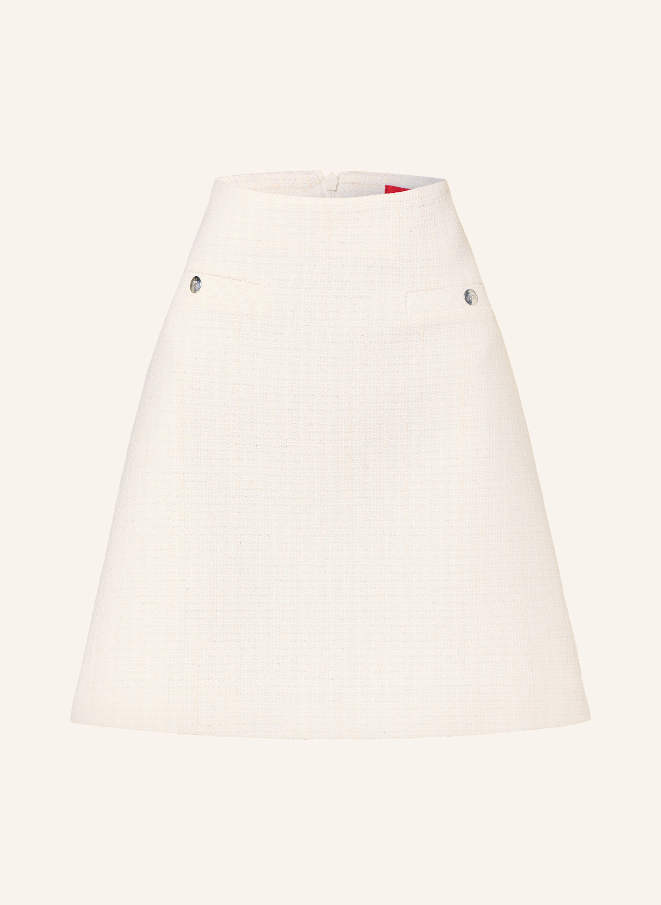 Юбка из твида Rabrina с блестящей пряжей Hugo, белый 
Юбка из твида Rabrina с блестящей пряжей Hugo, белый