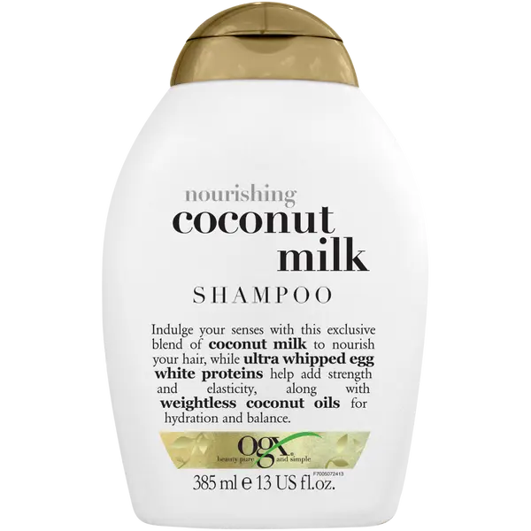Питательный шампунь для волос, 385 мл Ogx Coconut milk
Питательный шампунь для волос, 385 мл Ogx Coconut milk