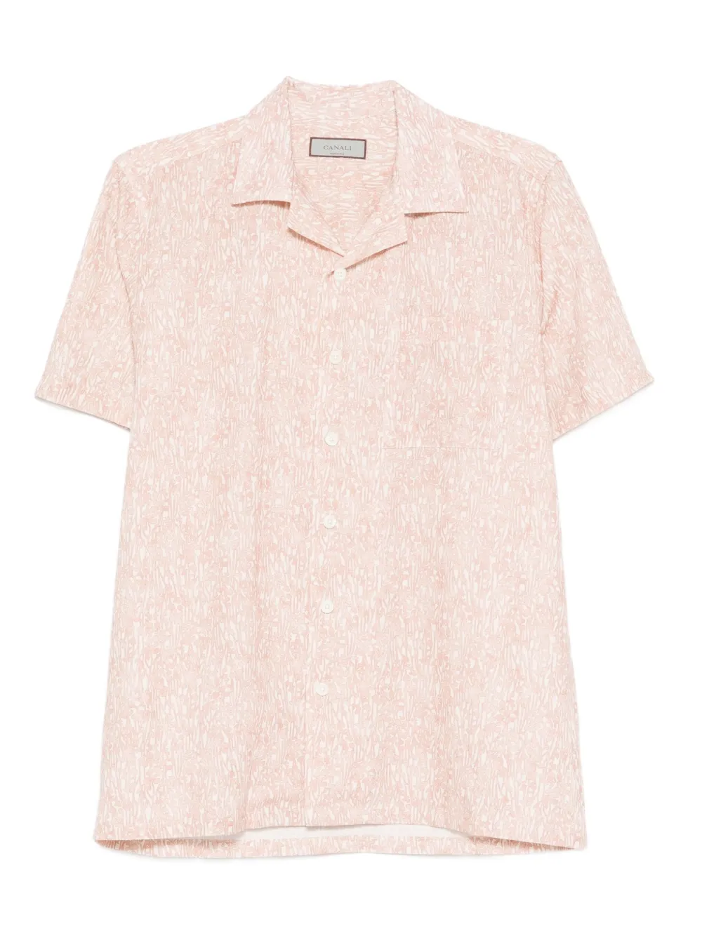 Рубашка с короткими рукавами и абстрактным принтом Canali, розовый
Рубашка с короткими рукавами и абстрактным принтом Canali, розовый