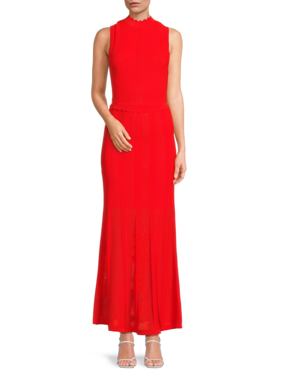 Платье макси из трикотажного полотна с фестончатым краем The Kooples, красный
Платье макси из трикотажного полотна с фестончатым краем The Kooples, красный