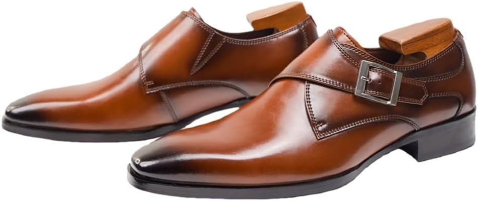 Кожаные туфли с пряжкой монк Swzec, коричневый
Кожаные туфли с пряжкой монк Swzec, коричневый