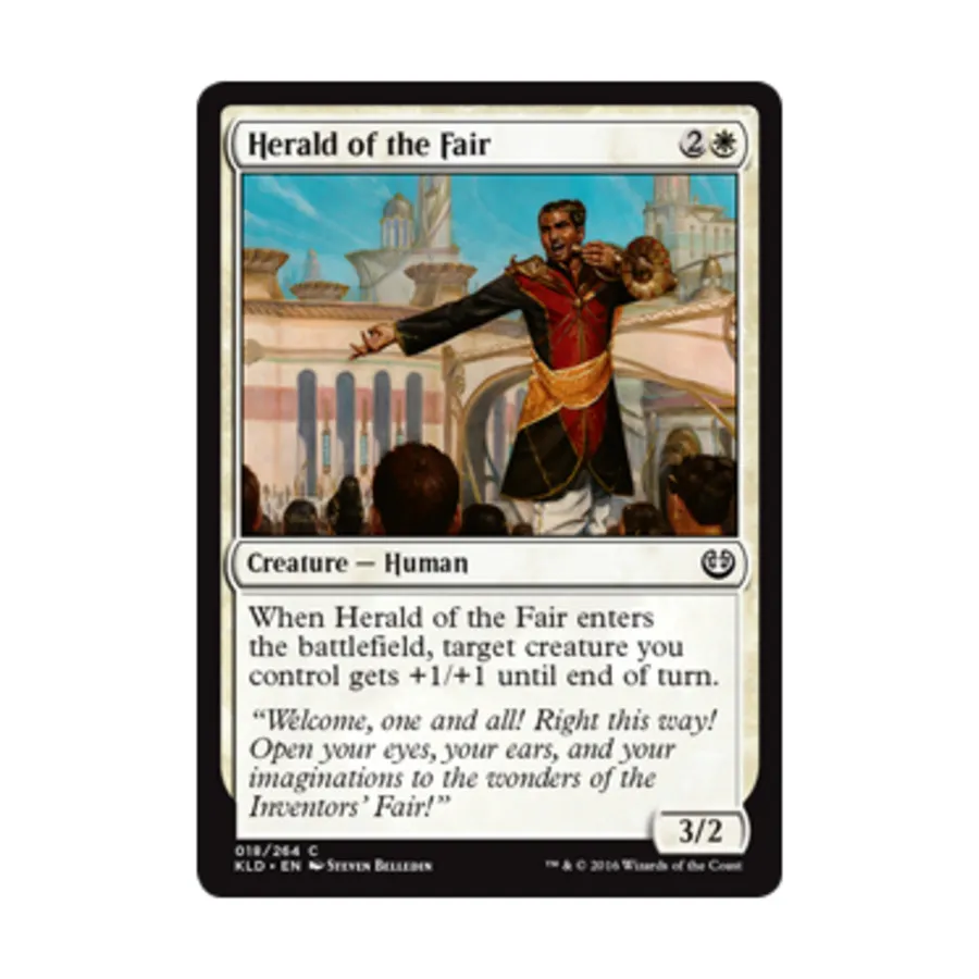 CCG Вестник ярмарки (С) (Фольга), MTG - Kaladesh
CCG Вестник ярмарки (С) (Фольга), MTG - Kaladesh