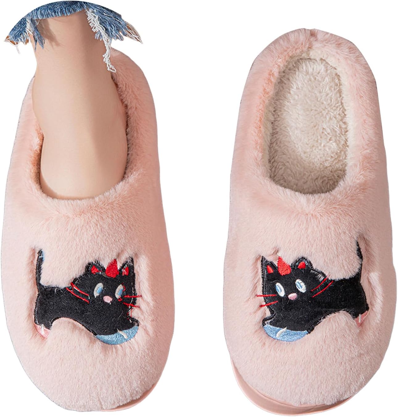 Милые домашние тапочки для женщин и мужчин, плюшевые, теплые, мягкие тапочки для общежития, с эффектом памяти, мягкая обувь для спальни, нескользящие, на каждый день для дома, зимние Jyswoshoe, розовый
Милые домашние тапочки для женщин и мужчин, плюшевые, теплые, мягкие тапочки для общежития, с эффектом памяти, мягкая обувь для спальни, нескользящие, на каждый день для дома, зимние Jyswoshoe, розовый