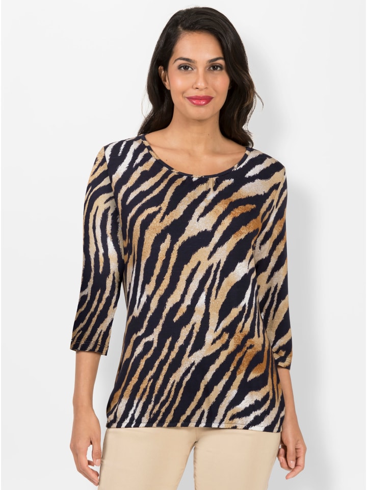 Рубашка с принтом в темно-синем и коньячном цветах WITT WEIDEN
Рубашка с принтом в темно-синем и коньячном цветах WITT WEIDEN