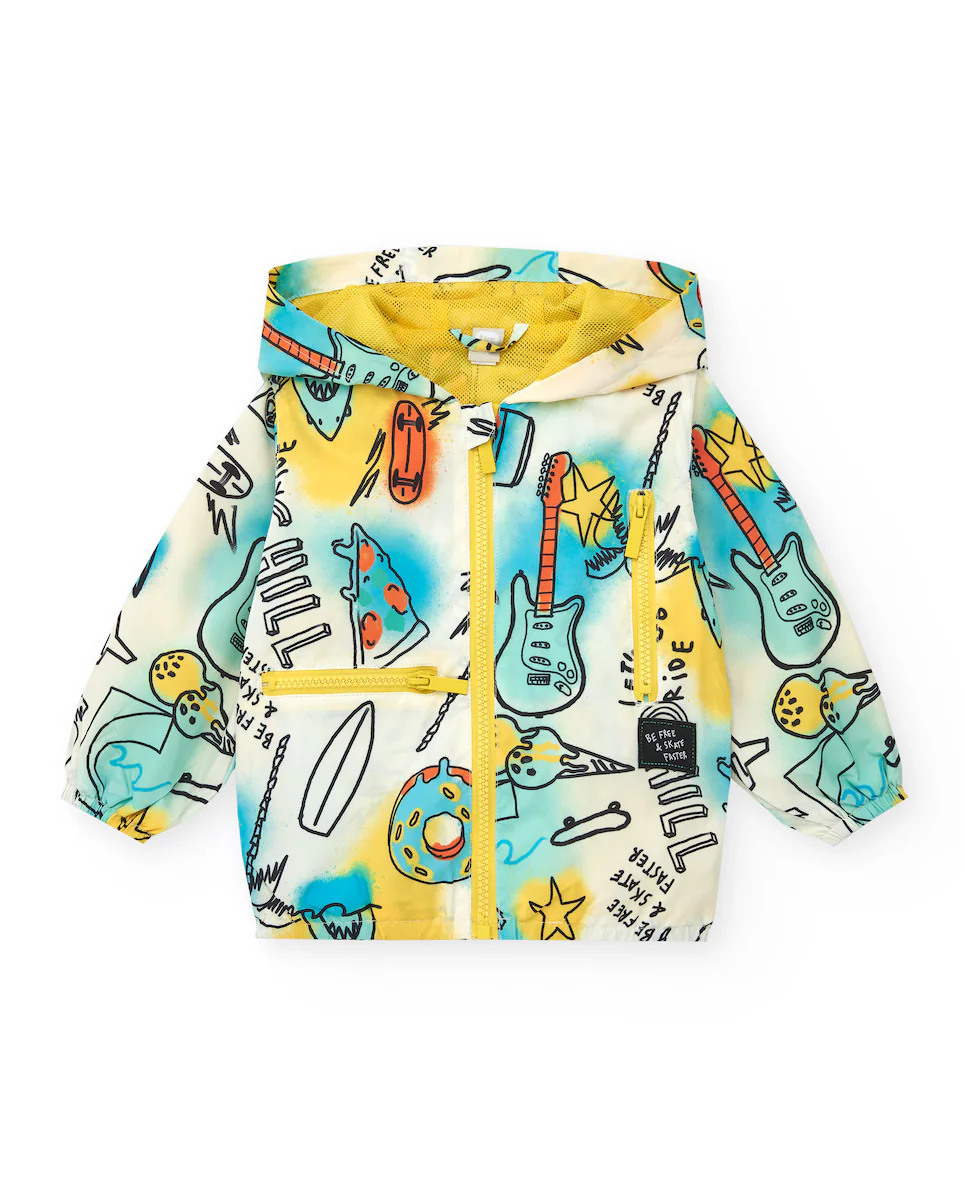Ветровка для мальчика с принтом, капюшоном и застежкой-молнией Tuc tuc, мультиколор
Ветровка для мальчика с принтом, капюшоном и застежкой-молнией Tuc tuc, мультиколор