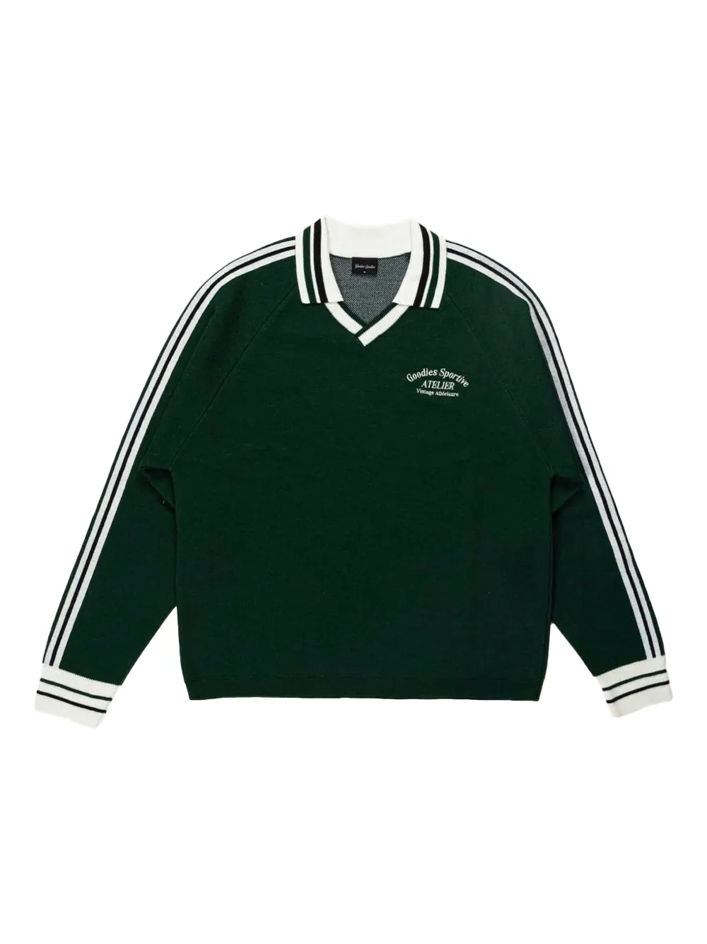 Футболка с полосатыми деталями и воротником-поло Goodies Sportive, зеленый
Футболка с полосатыми деталями и воротником-поло Goodies Sportive, зеленый