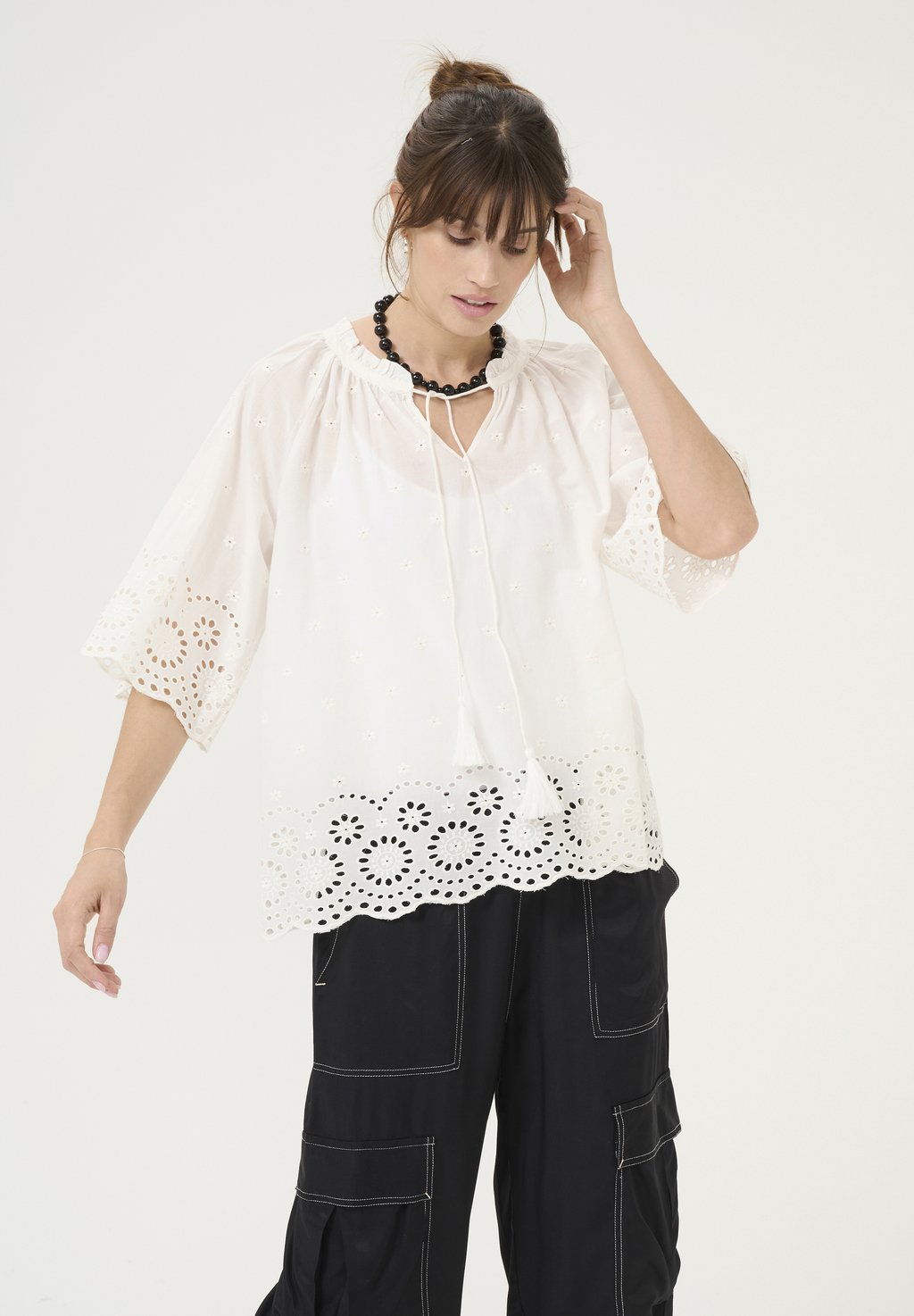 Блуза CUREYA Culture, молочный
Блуза CUREYA Culture, молочный