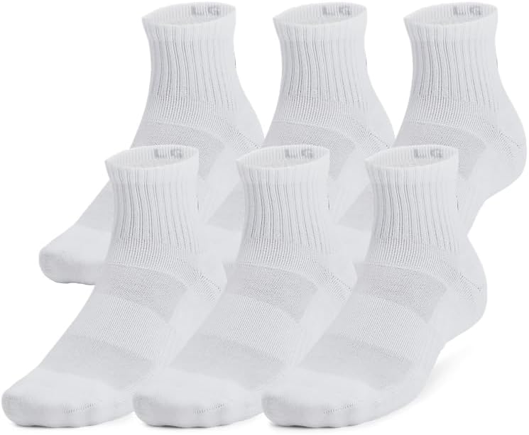 Under Armour Unisex-Adult тренировочные хлопковые носки Quarter, 6 пар, (100) White/White/Black
Under Armour Unisex-Adult тренировочные хлопковые носки Quarter, 6 пар, (100) White/White/Black