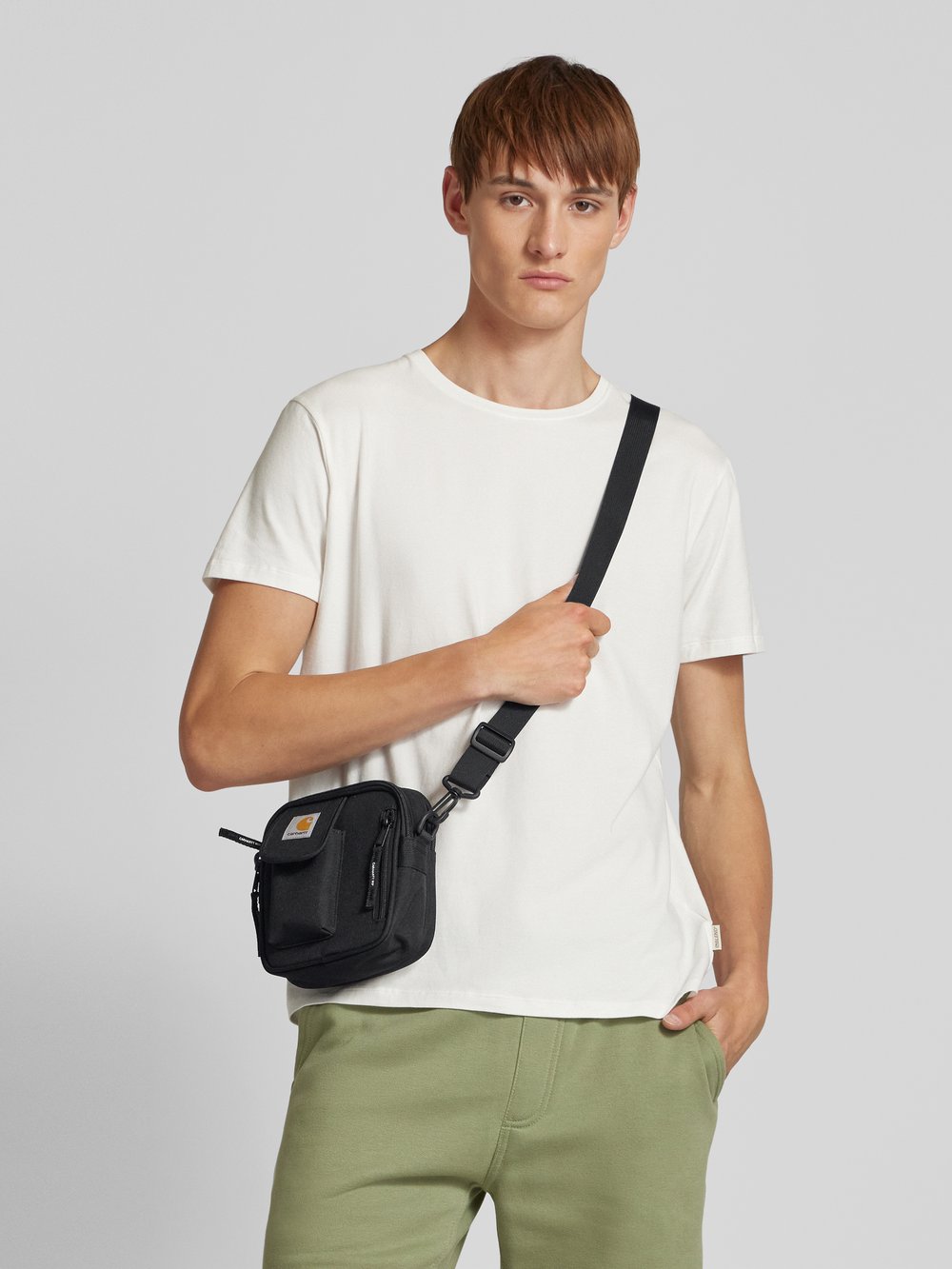 Сумка через плечо с нашивкой-лейблом, модель «Essentials» Carhartt Work In Progress, черный
Сумка через плечо с нашивкой-лейблом, модель «Essentials» Carhartt Work In Progress, черный