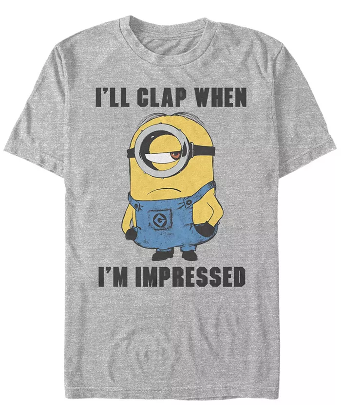 Майка Minions Illumination мужская Despicable Me с принтом "I'll Clap Wen Impressed" с короткими рукавами Fifth Sun, серый
Майка Minions Illumination мужская Despicable Me с принтом "I'll Clap Wen Impressed" с короткими рукавами Fifth Sun, серый