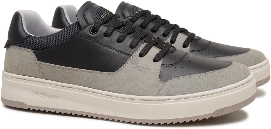 Мужские кожаные кроссовки Freeway Gap02, натуральная кожа с замшевыми вставками, двойная тканевая подкладка, мягкая стелька из ПУ, двухцветная противоскользящая резиновая подошва, низкий сегмент, черный/серый
Мужские кожаные кроссовки Freeway Gap02, натуральная кожа с замшевыми вставками, двойная тканевая подкладка, мягкая стелька из ПУ, двухцветная противоскользящая резиновая подошва, низкий сегмент, черный/серый
