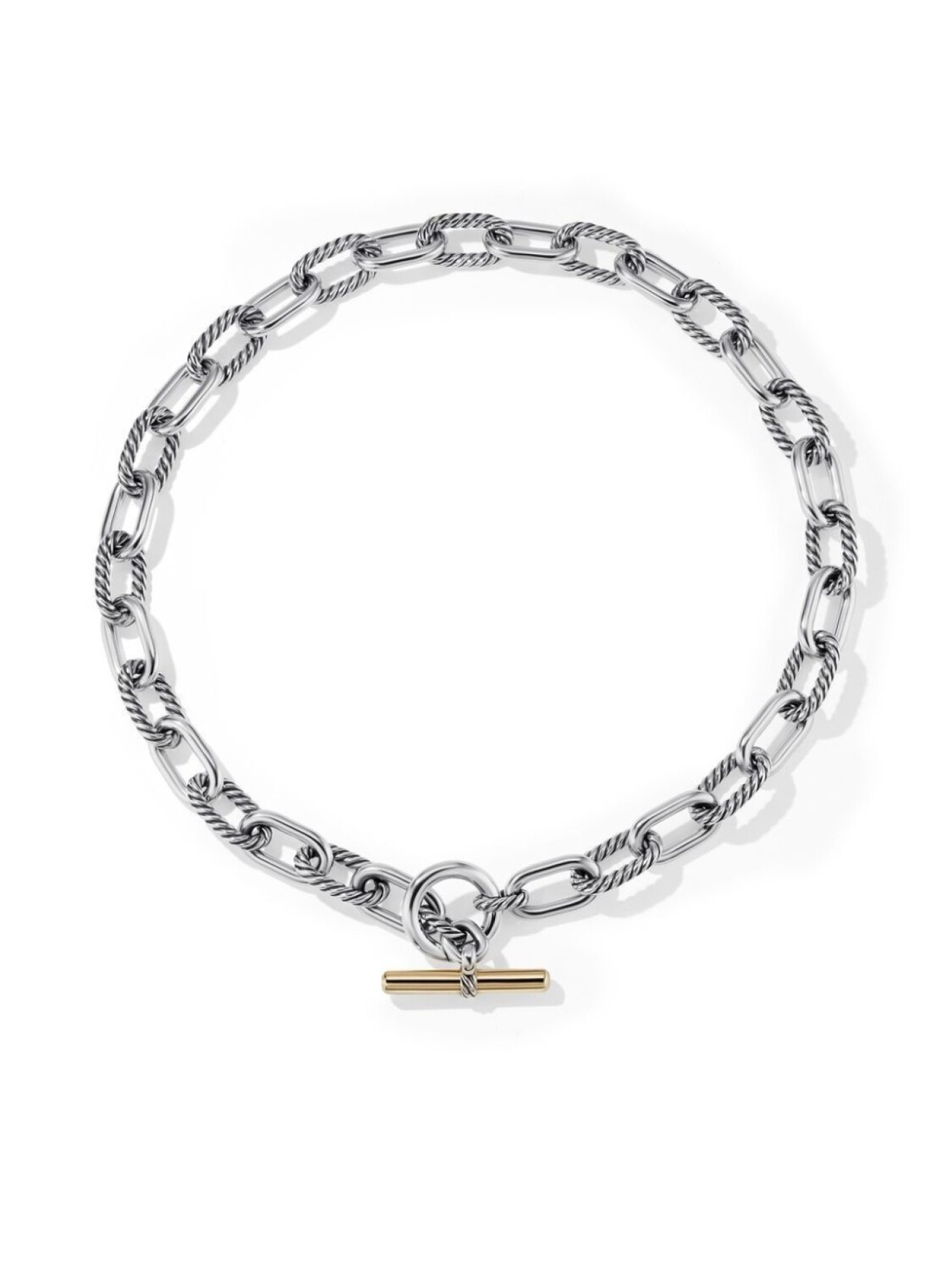 Колье Madison Toggle из желтого золота и серебра David Yurman, серебряный
Колье Madison Toggle из желтого золота и серебра David Yurman, серебряный