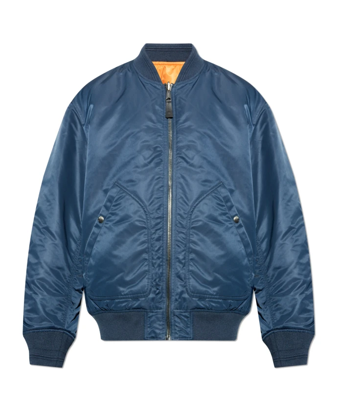 Двусторонний бомбер с J-образным вырезом Diesel, синий
Двусторонний бомбер с J-образным вырезом Diesel, синий