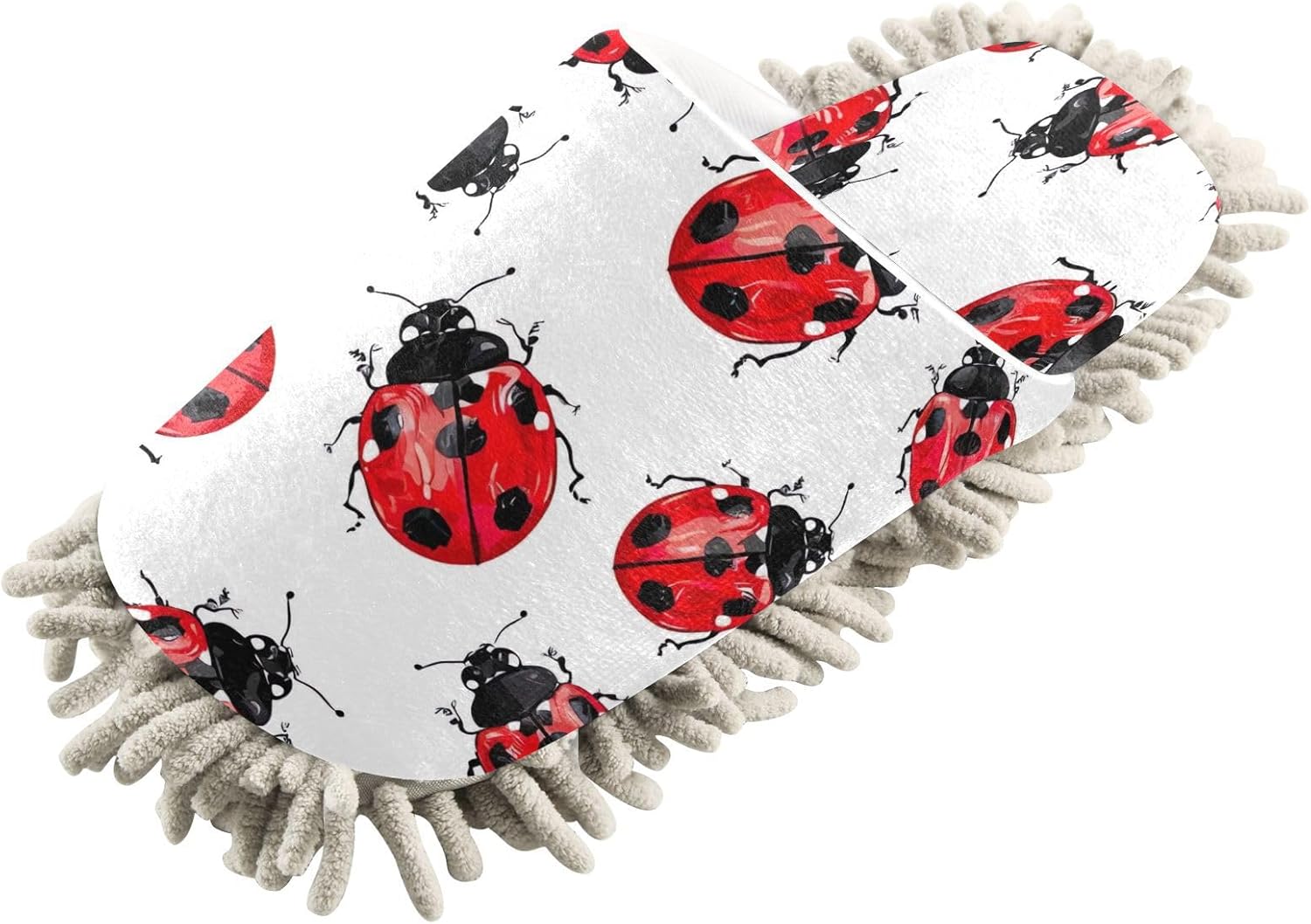 Тапочки из микрофибры с узором красной божьей коровки, моющиеся мужские и женские тапочки-швабры, домашние тапочки для уборки пыли, слайдеры для чистки Boesi
Тапочки из микрофибры с узором красной божьей коровки, моющиеся мужские и женские тапочки-швабры, домашние тапочки для уборки пыли, слайдеры для чистки Boesi