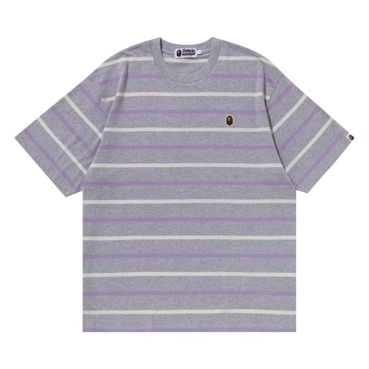 Футболка BAPE Ape Head One Point Stripe Tee, Grey
Футболка BAPE Ape Head One Point Stripe Tee, Grey
