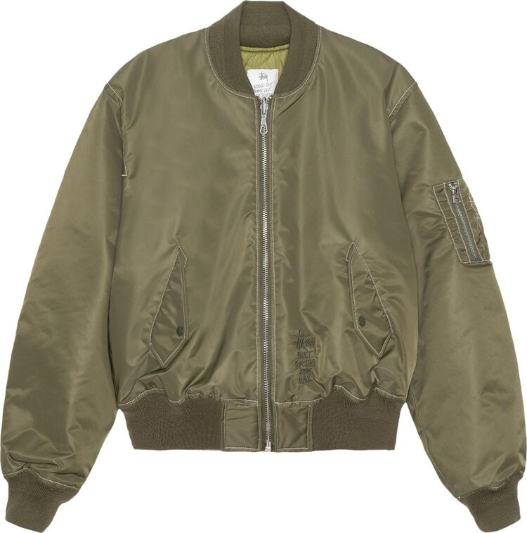 Куртка Stussy Built Reversible Bomber 'Olive', зеленый
Куртка Stussy Built Reversible Bomber 'Olive', зеленый