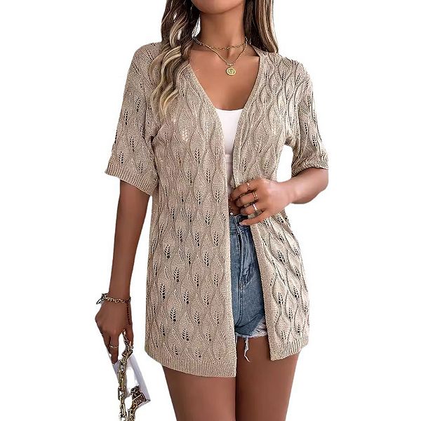 Женский короткий рукав кардиган бохемский дышащий легкий топ Prettypetal, Khaki
Женский короткий рукав кардиган бохемский дышащий легкий топ Prettypetal, Khaki