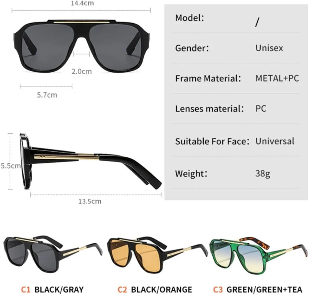 Ретро квадратные градиентные женские солнцезащитные очки, роскошные мужские очки с заклепками и толстой оправой, повседневные очки UV400 UATXTAU, Leopard Tea
Ретро квадратные градиентные женские солнцезащитные очки, роскошные мужские очки с заклепками и толстой оправой, повседневные очки UV400 UATXTAU, Leopard Tea