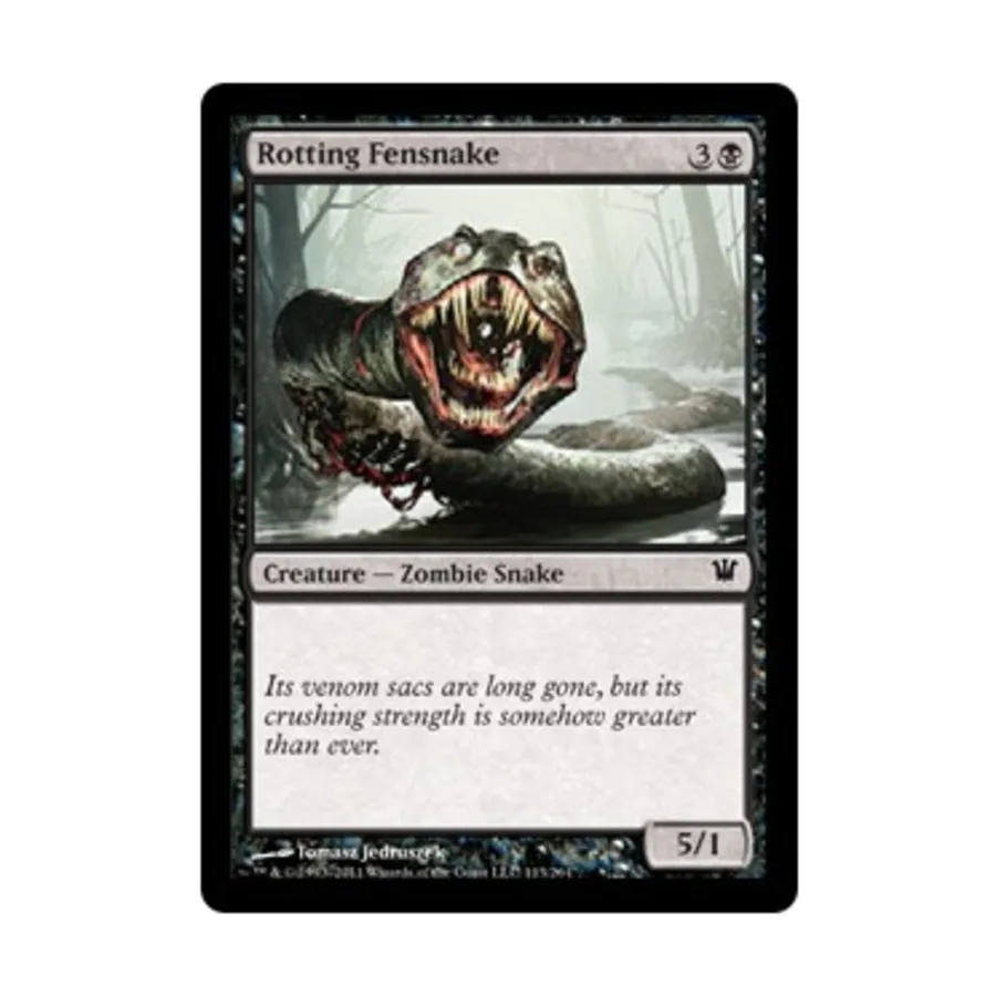 CCG Гниющая болотная змея (C) (Фольга), MTG - Innistrad 
CCG Гниющая болотная змея (C) (Фольга), MTG - Innistrad