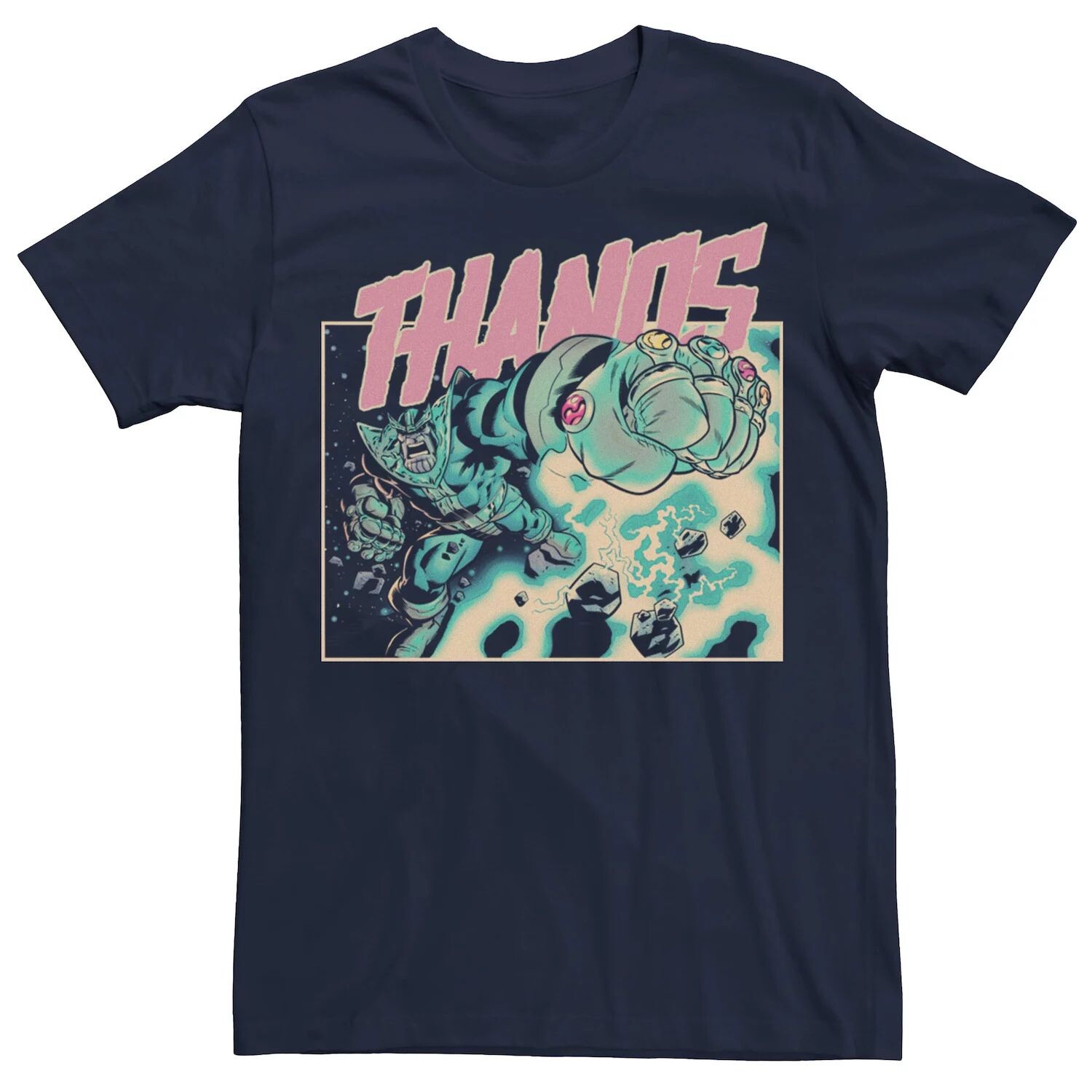 Мужская футболка с рисунком Marvel Thanos Retro Infinity Gems
Мужская футболка с рисунком Marvel Thanos Retro Infinity Gems