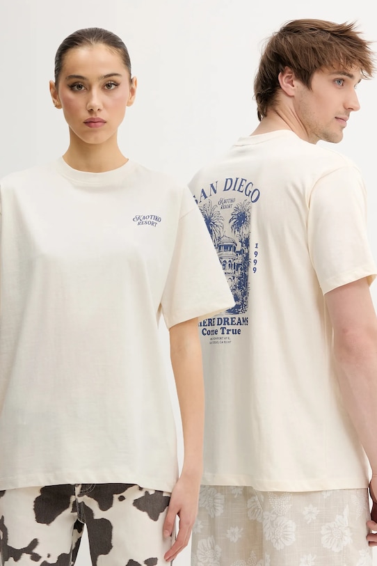 Хлопковая футболка Kaotiko, бежевый
Хлопковая футболка Kaotiko, бежевый