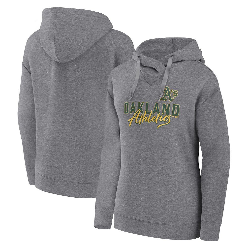 Женский пуловер с капюшоном Fanatics с логотипом Heather Grey Oakland Athletics Script Favorite, цвет Oas Grey
Женский пуловер с капюшоном Fanatics с логотипом Heather Grey Oakland Athletics Script Favorite, цвет Oas Grey