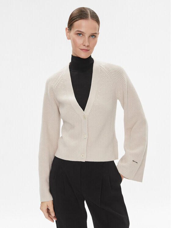Кардиган стандартного кроя Calvin Klein, бежевый
Кардиган стандартного кроя Calvin Klein, бежевый