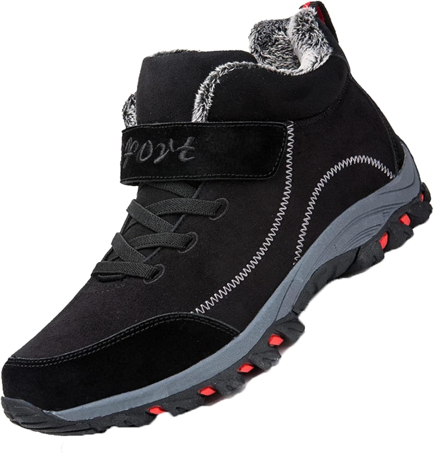 Зимние теплые снежные ботинки Yiozoi для мужчин, повседневная обувь для ходьбы, высокие ботинки на шнуровке, легкие, прочные ботинки до щиколотки, нескользящие, черный
Зимние теплые снежные ботинки Yiozoi для мужчин, повседневная обувь для ходьбы, высокие ботинки на шнуровке, легкие, прочные ботинки до щиколотки, нескользящие, черный