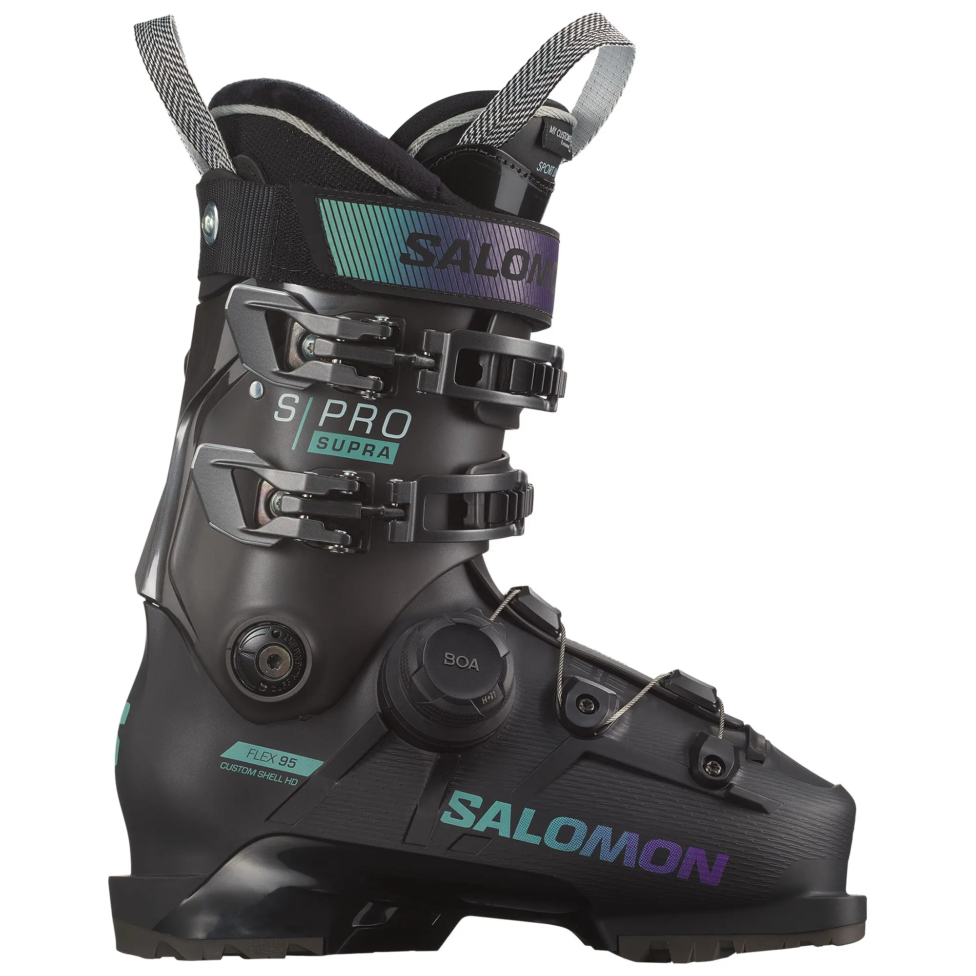 Женские горнолыжные ботинки SPro Supra BOA 95 '25 Salomon, Black/Beluga/Spearmint
Женские горнолыжные ботинки SPro Supra BOA 95 '25 Salomon, Black/Beluga/Spearmint