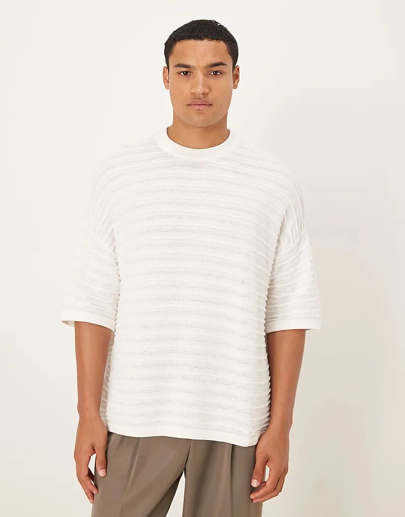 Футболка свободного кроя ASOS DESIGN цвета экрю с текстурой
Футболка свободного кроя ASOS DESIGN цвета экрю с текстурой