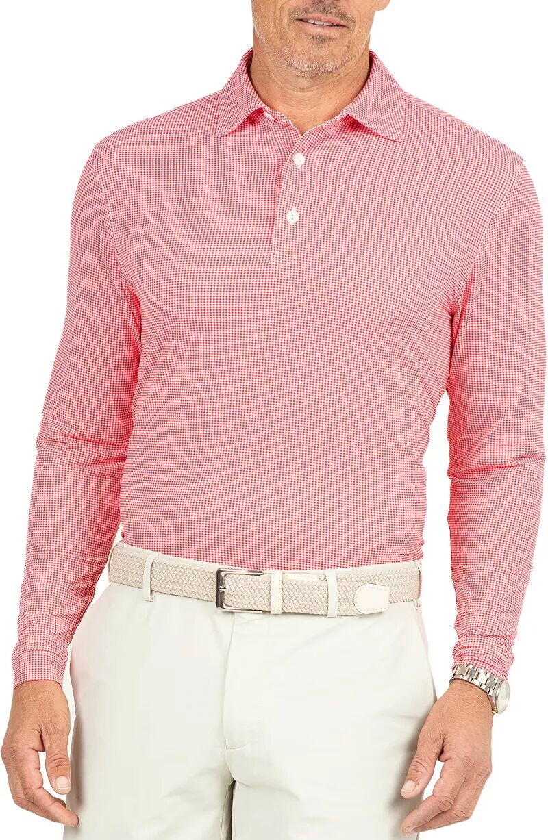 Ibkul Мужская мини-поло для гольфа с длинными рукавами и клетчатым принтом, красный
Ibkul Мужская мини-поло для гольфа с длинными рукавами и клетчатым принтом, красный