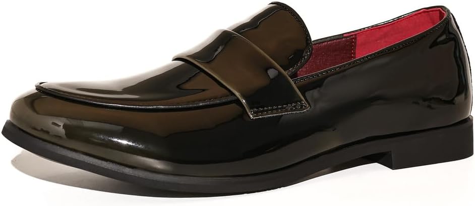 Мужские лоферы Santimon из лакированной кожи, стильные слипоны-мокасины, классический дизайн, формальная и повседневная обувь для костюма и выпускного, серый
Мужские лоферы Santimon из лакированной кожи, стильные слипоны-мокасины, классический дизайн, формальная и повседневная обувь для костюма и выпускного, серый