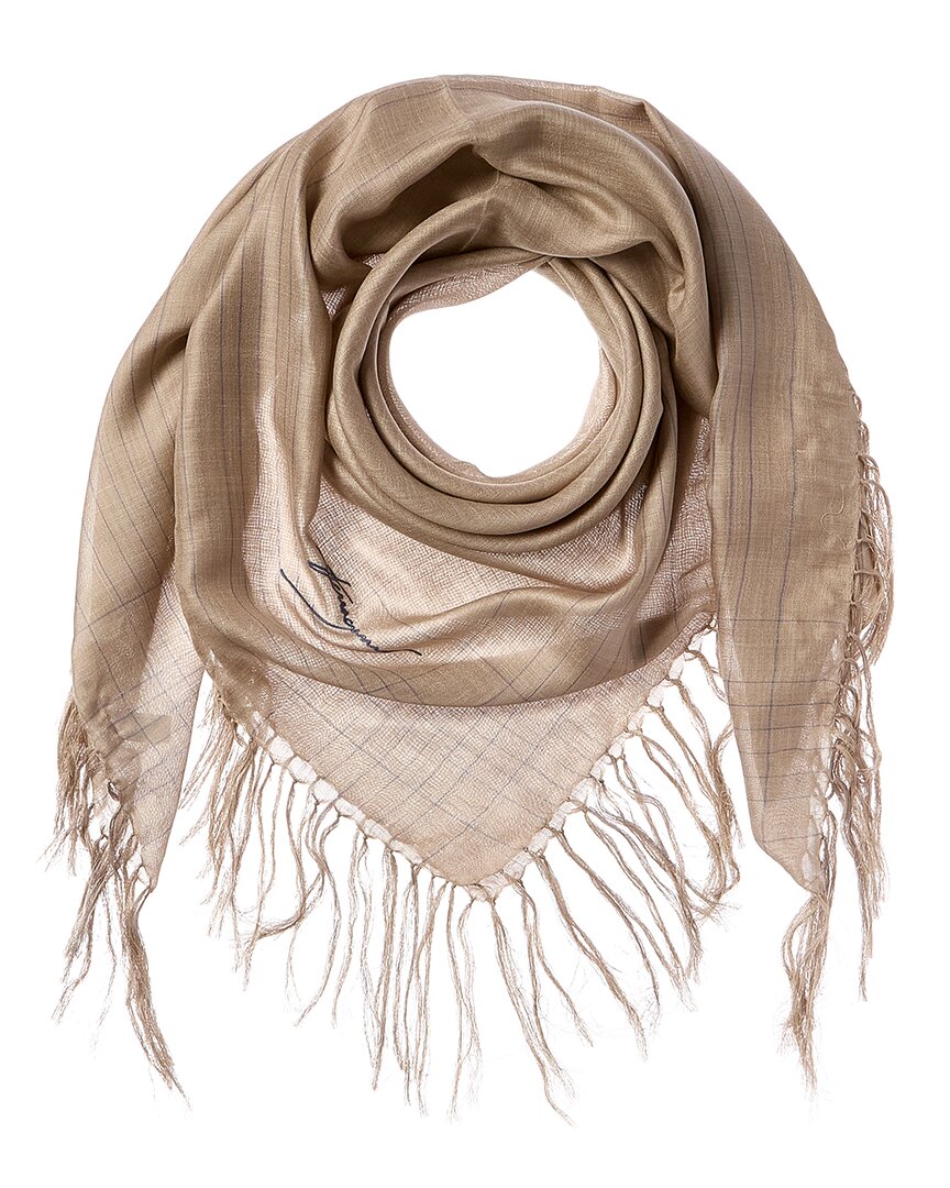 Шарф Ferragamo Mirage из смеси шелка и льна Salvatore Ferragamo, бежевый
Шарф Ferragamo Mirage из смеси шелка и льна Salvatore Ferragamo, бежевый