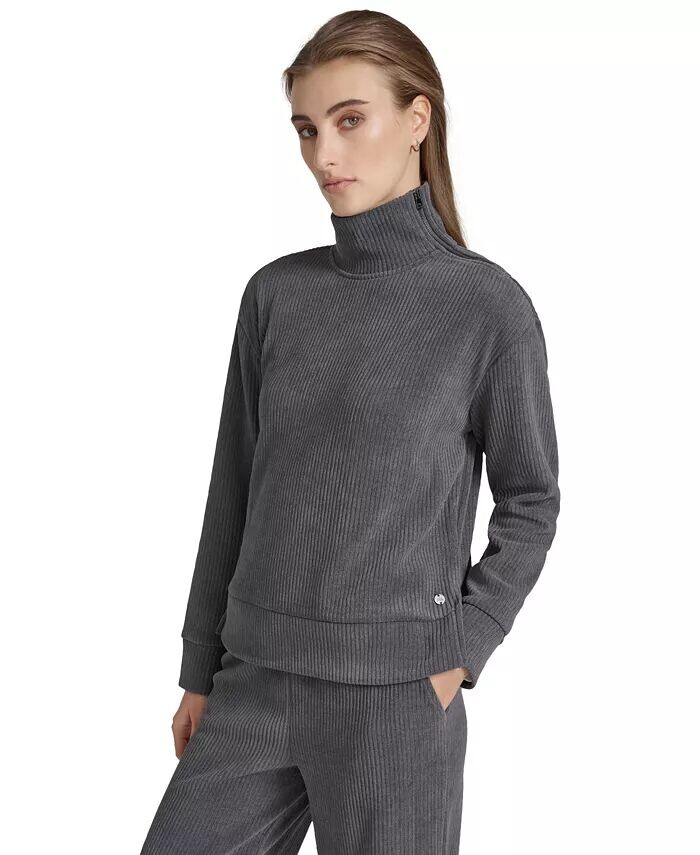 Женский свитер с высоким воротом из шенилловой пряжи в рубчик Marc New York, черный
Женский свитер с высоким воротом из шенилловой пряжи в рубчик Marc New York, черный