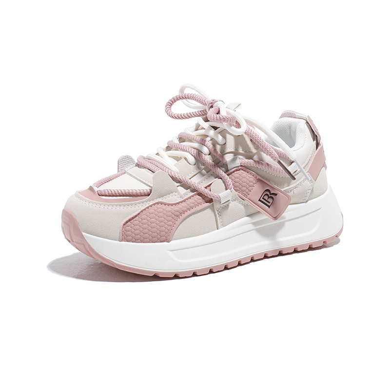 Детская обувь для подростков Wooden Rabbit, бежевый/розовый 
Детская обувь для подростков Wooden Rabbit, бежевый/розовый