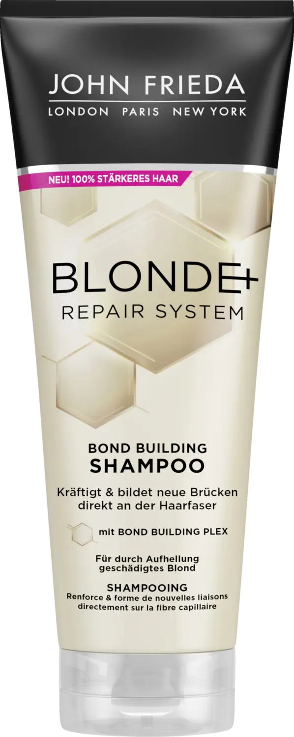 Шампунь JOHN FRIEDA Blonde+ Repair System Shampoo 
Шампунь JOHN FRIEDA Blonde+ Repair System Shampoo