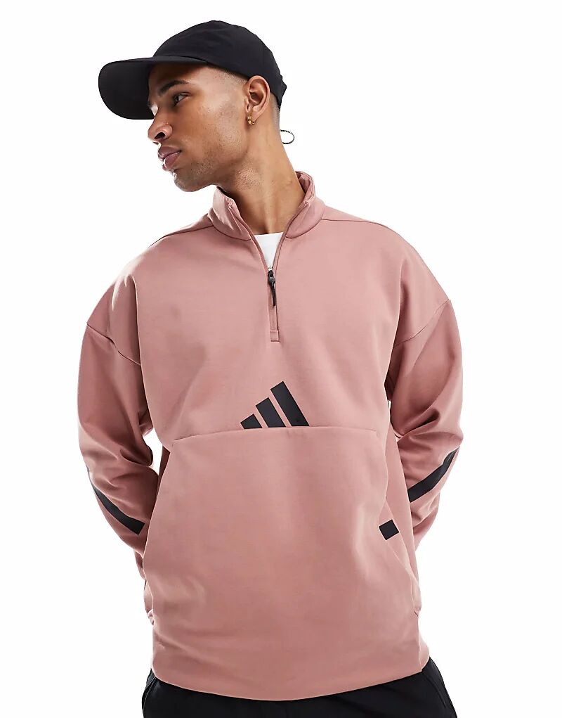 adidas Adidas zne толстовка с застежкой-молнией на четверть дюйма в теплом глиняном цвете adidas performance 
adidas Adidas zne толстовка с застежкой-молнией на четверть дюйма в теплом глиняном цвете adidas performance