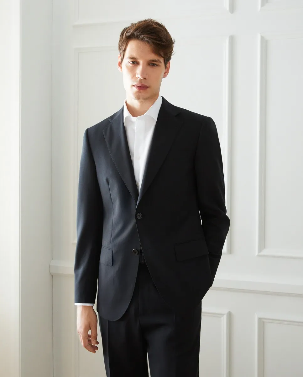 Раздельный мужской приталенный пиджак Emidio Tucci, черный
Раздельный мужской приталенный пиджак Emidio Tucci, черный