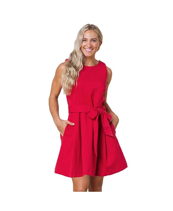 Женское платье с плиссированной юбкой из понте без рукавов и поясом на талии Hope & Henry, красный
Женское платье с плиссированной юбкой из понте без рукавов и поясом на талии Hope & Henry, красный