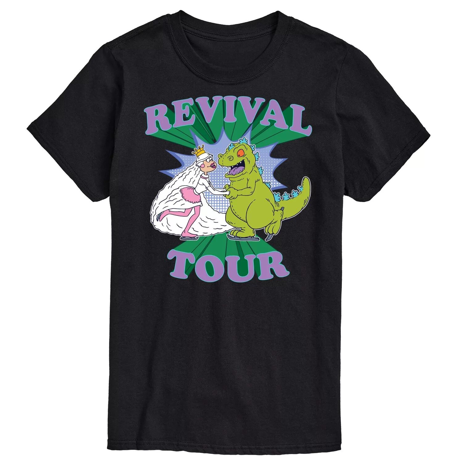 Футболка Big & Tall Rugrats Reptar Revival Tour с графическим рисунком Nickelodeon, черный 
Футболка Big & Tall Rugrats Reptar Revival Tour с графическим рисунком Nickelodeon, черный