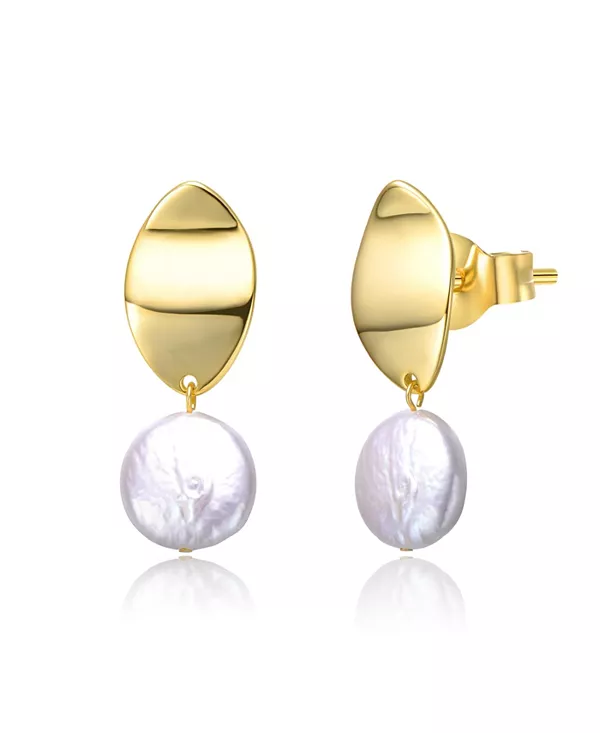 Серьги-Медальоны из стерлингового серебра с белым жемчугом, покрытые 14-каратным золотом Genevive, gold
Серьги-Медальоны из стерлингового серебра с белым жемчугом, покрытые 14-каратным золотом Genevive, gold