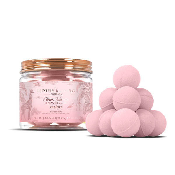 РОСКОШНАЯ ВАННА, шипучие бомбочки для ванны с глазурью из сладкой ванили и миндаля, восстановление 10x15 г THE LUXURY BATHING
РОСКОШНАЯ ВАННА, шипучие бомбочки для ванны с глазурью из сладкой ванили и миндаля, восстановление 10x15 г THE LUXURY BATHING