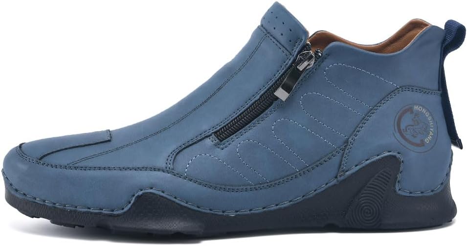 Мужские кожаные ботинки на молнии, слипон чукка, высокие, легкие, классические повседневные удобные модные лоферы для прогулок Asifn, синий
Мужские кожаные ботинки на молнии, слипон чукка, высокие, легкие, классические повседневные удобные модные лоферы для прогулок Asifn, синий