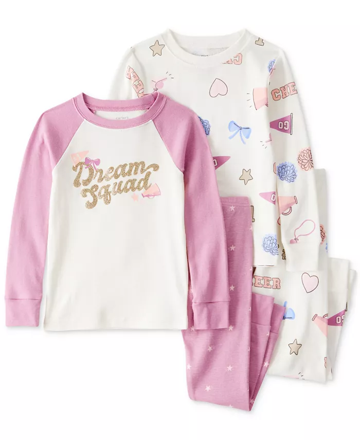 Хлопковая пижама Dream Squad для девочек, комплект из 4 предметов Carter's
Хлопковая пижама Dream Squad для девочек, комплект из 4 предметов Carter's