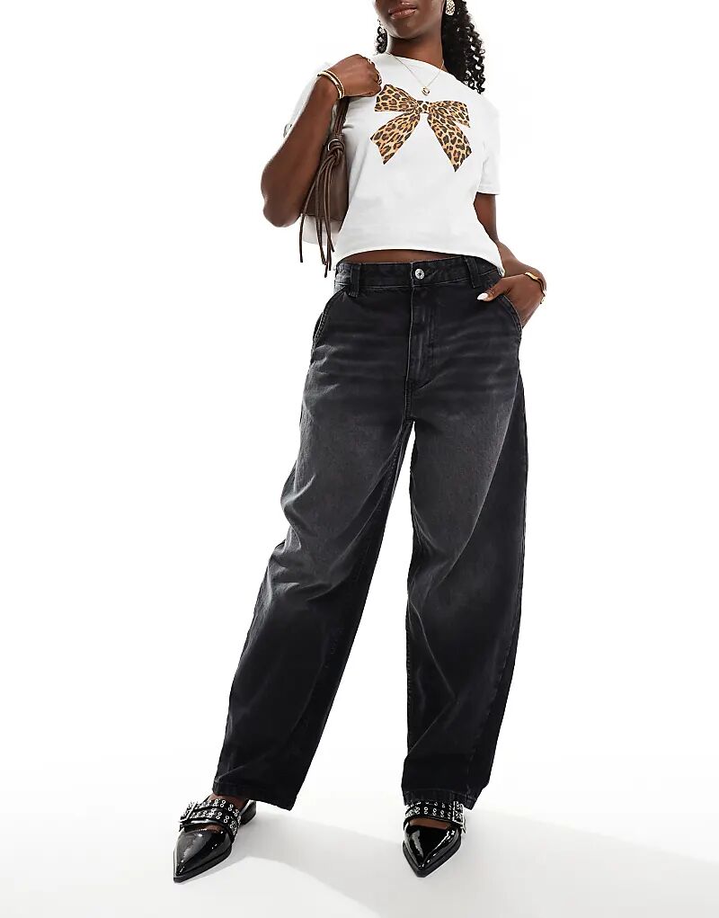 Мешковатые джинсы-скейтеры черного цвета Bershka
Мешковатые джинсы-скейтеры черного цвета Bershka