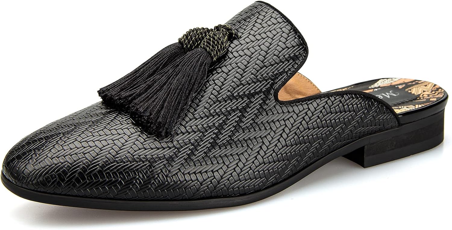 Мужские тапочки Meijiana, слипоны-лоферы из кожи, для официального и повседневного ношения, с открытой пяткой, черный
Мужские тапочки Meijiana, слипоны-лоферы из кожи, для официального и повседневного ношения, с открытой пяткой, черный