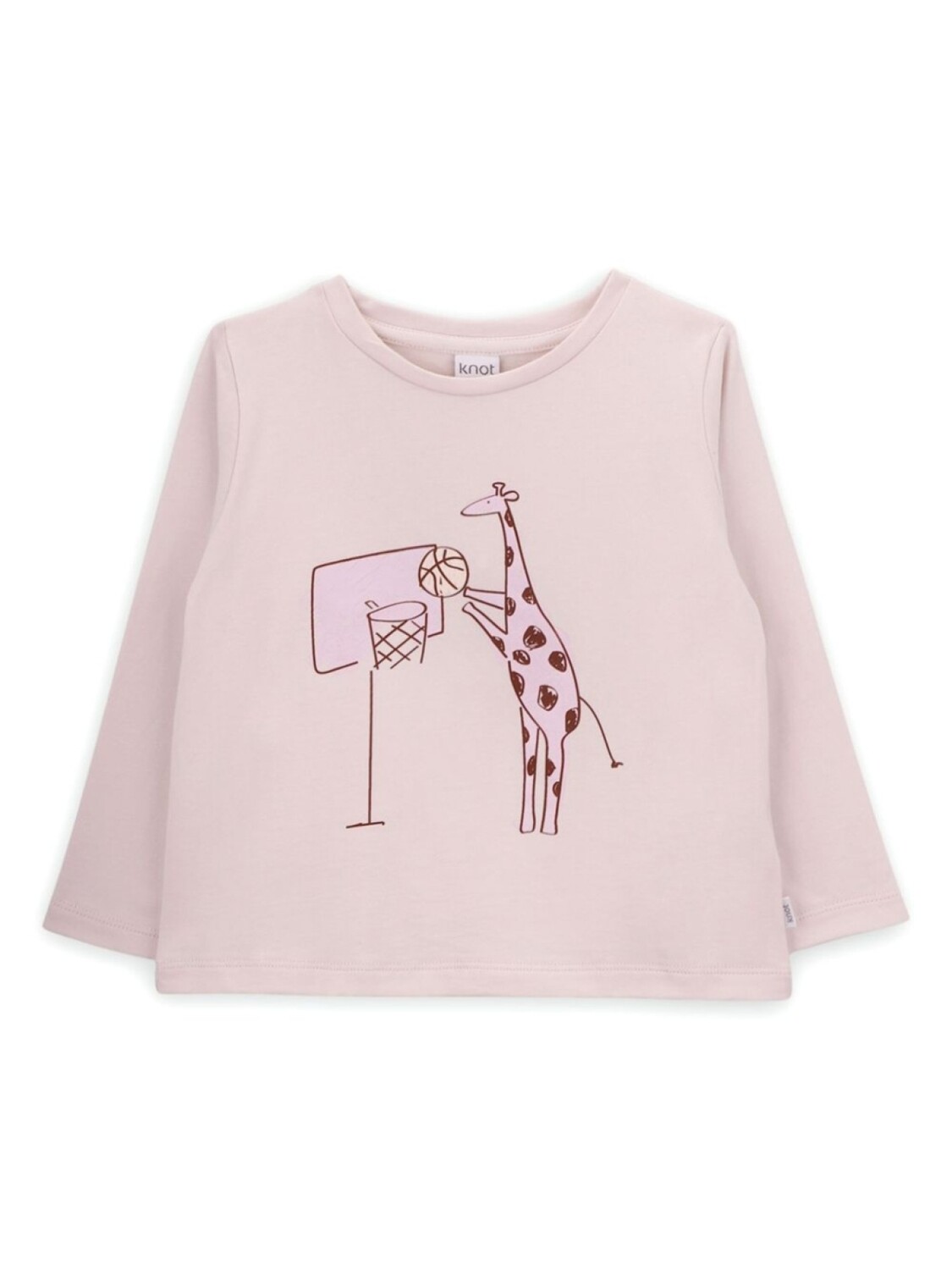 Футболка с жирафом Knot, розовый 
Футболка с жирафом Knot, розовый