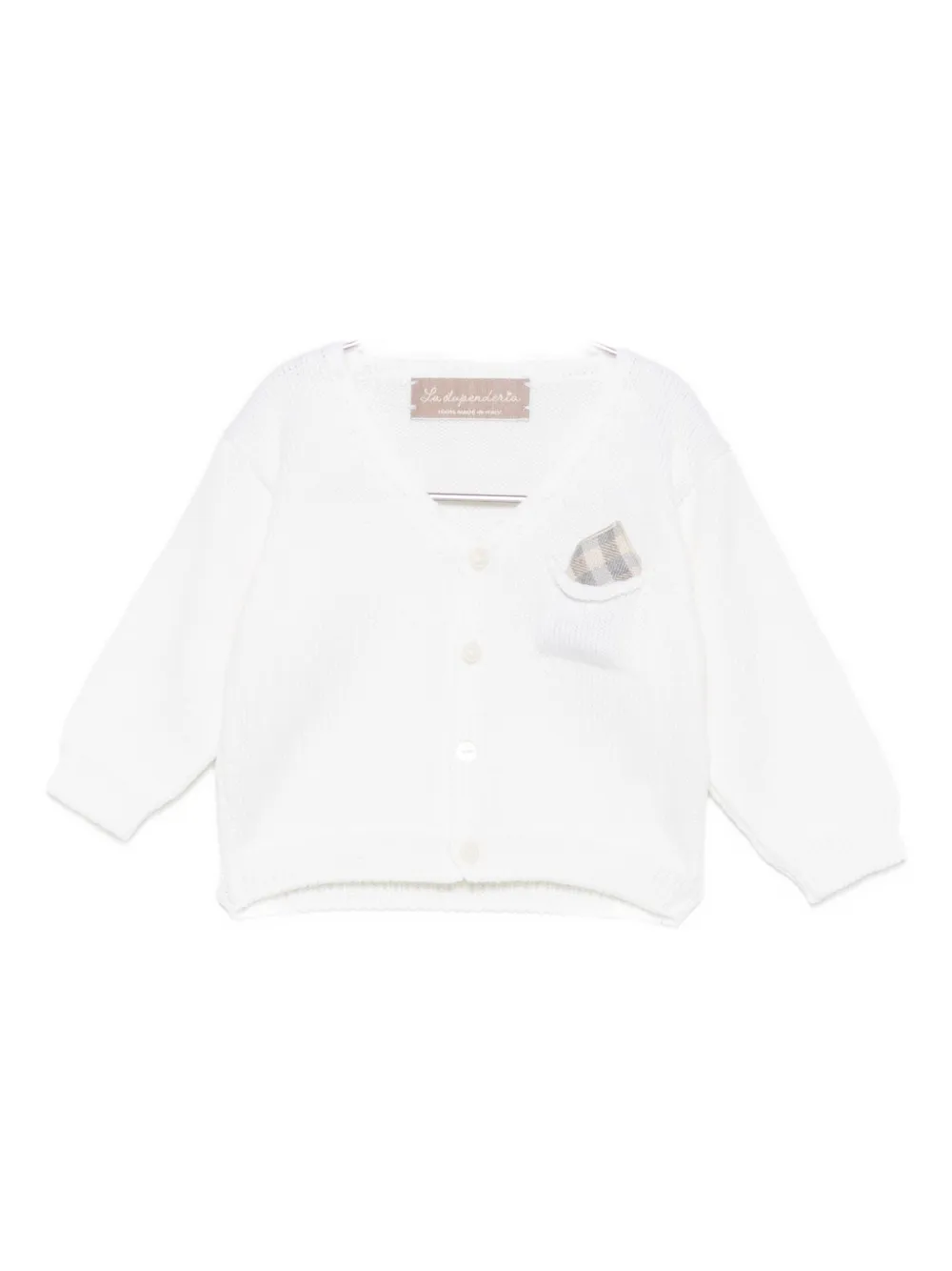 Кардиган с клетчатым карманом La Stupenderia, белый
Кардиган с клетчатым карманом La Stupenderia, белый