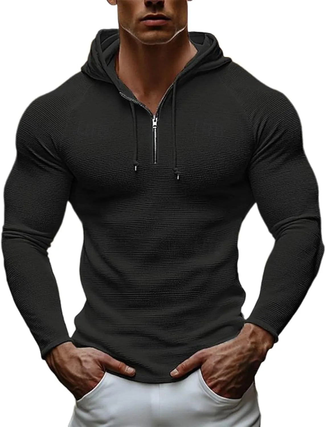 Мужская худи с капюшоном на молнии Slim Fit
Мужская худи с капюшоном на молнии Slim Fit