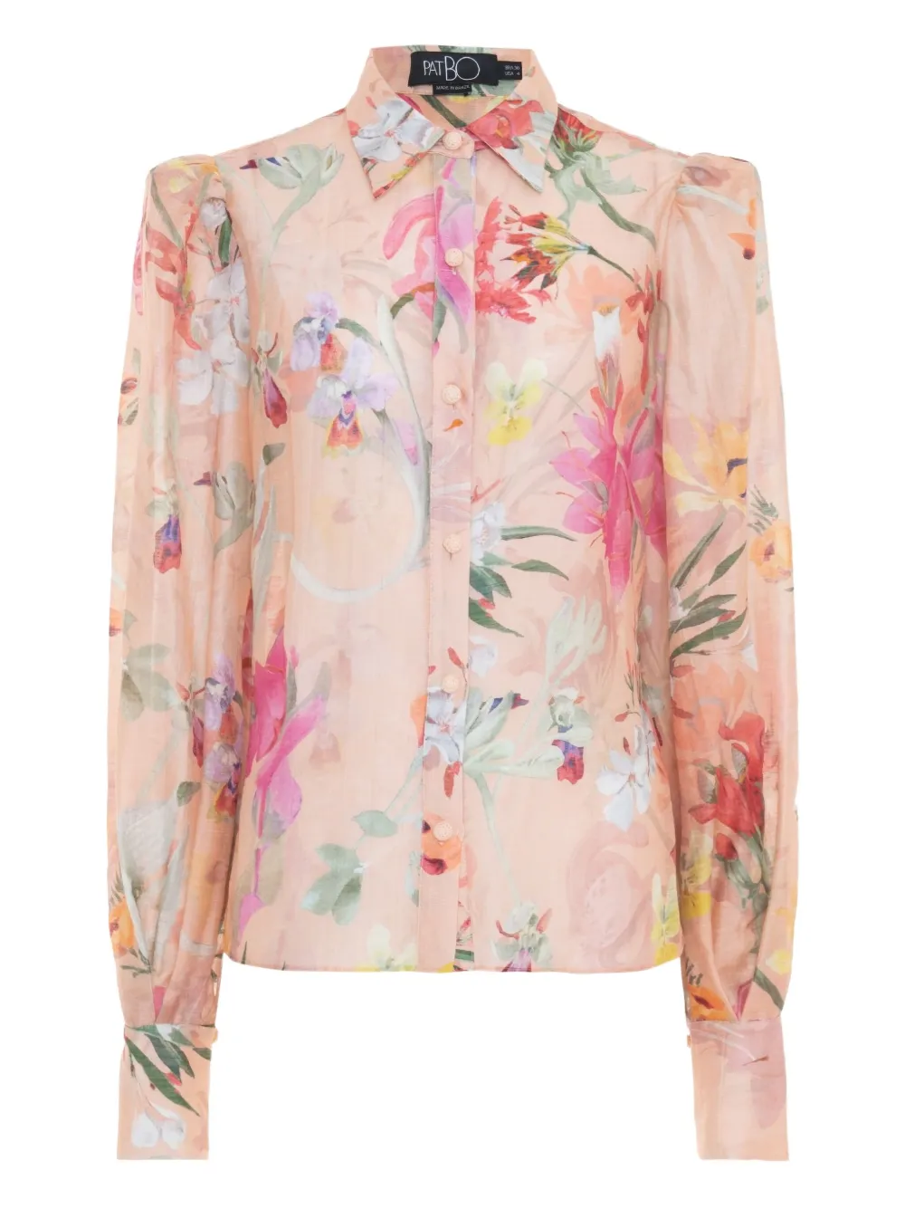 Рубашка с цветочным принтом и рукавами-фонариками Patbo, оранжевый
Рубашка с цветочным принтом и рукавами-фонариками Patbo, оранжевый